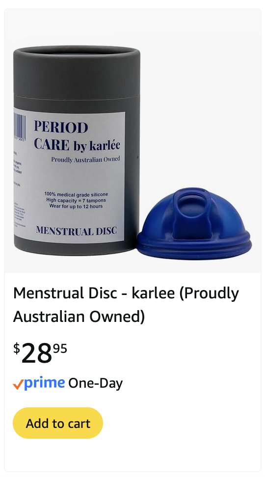 PERIOD CARE by karlee - menstrual disc